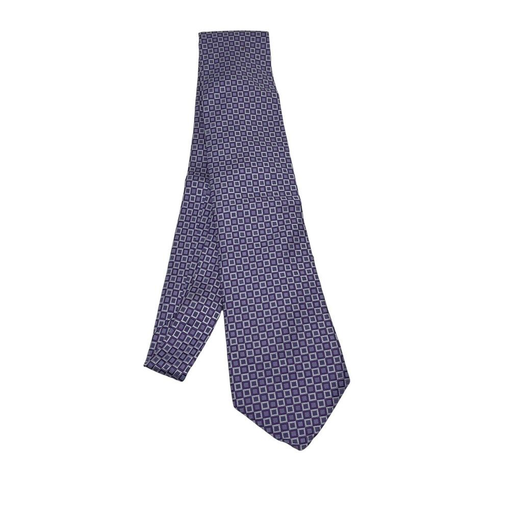 Cremieux‎ Tie Men Silk Woven Geometric 58x4 Hand Made USA Daniel Classic Cruise